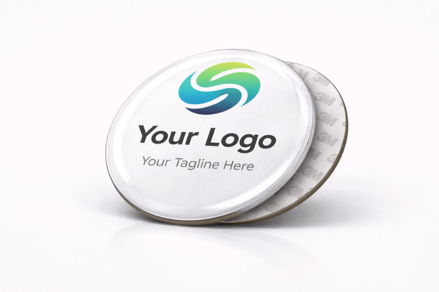 Autocolant NFC rotund din rășină epoxidică, 30 mm – Design personalizat
