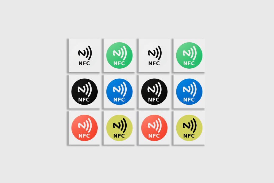 Autocolante NFC NTAG213 asortate (12 bucăți)
