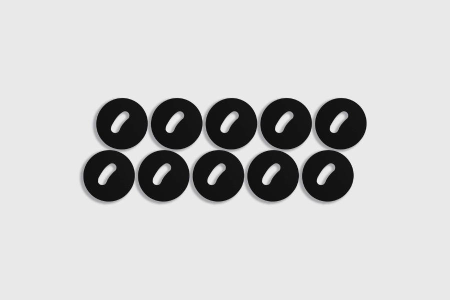 Etichetă NFC din plastic NTAG213 Negru (10 bucăți)
