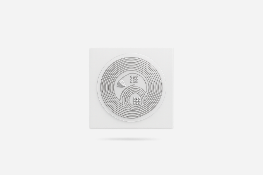 Autocolant NFC rotund NTAG213 transparent 15 mm (10 bucăți)