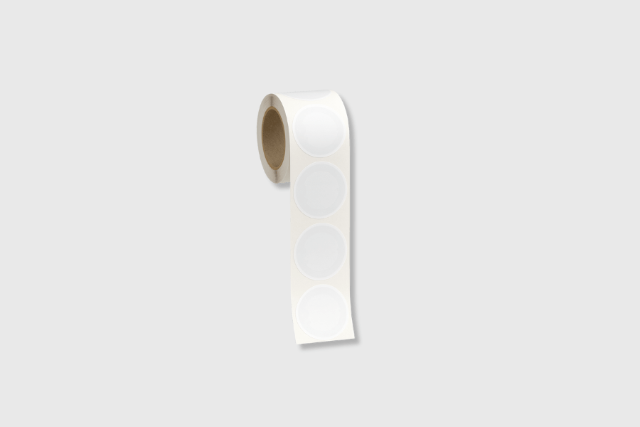 Autocolant NFC rotund NTAG213 alb, 50 mm (10 bucăți)