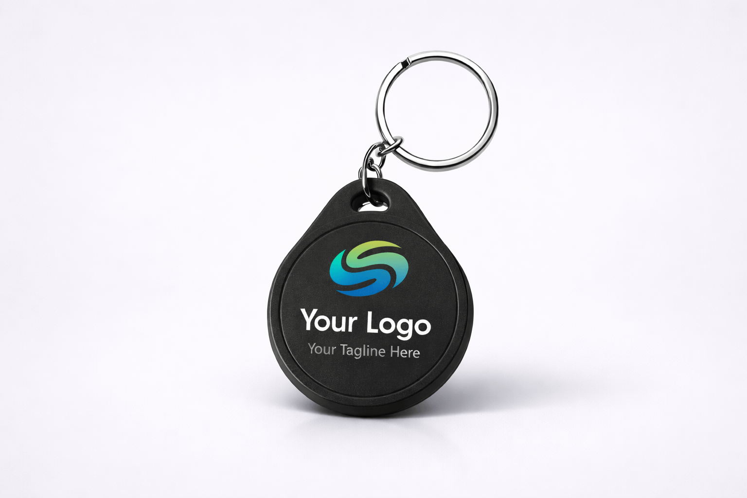 Brelocuri NFC din ABS NTAG213, negru – Design propriu