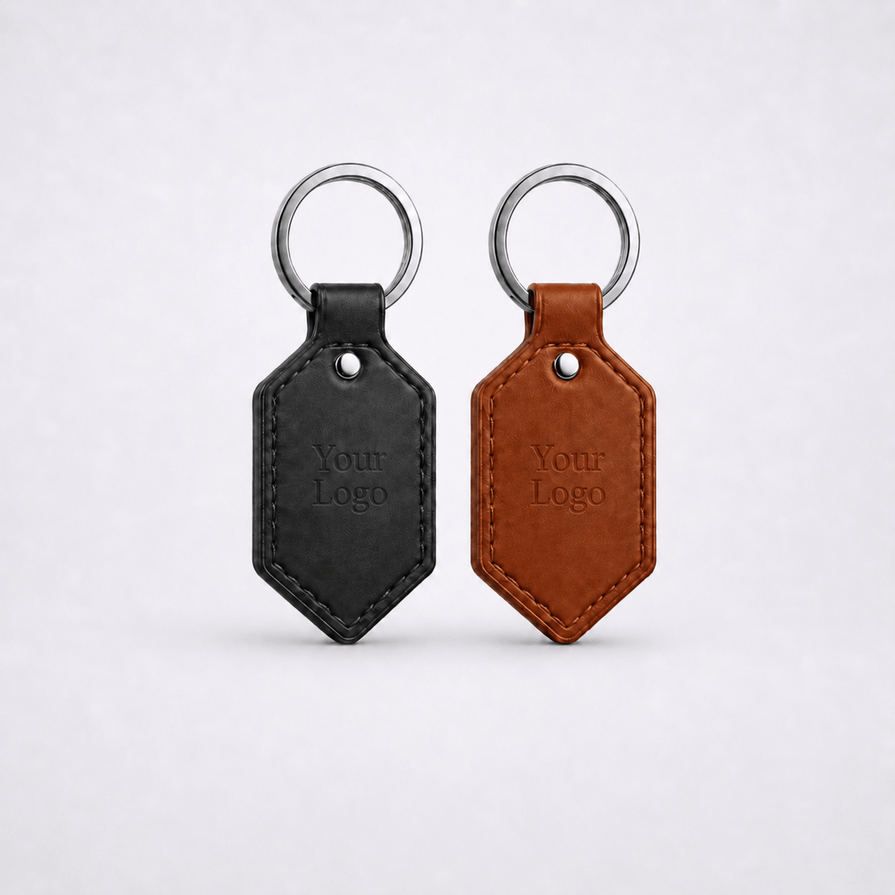 Breloc NFC din piele cu design personalizat