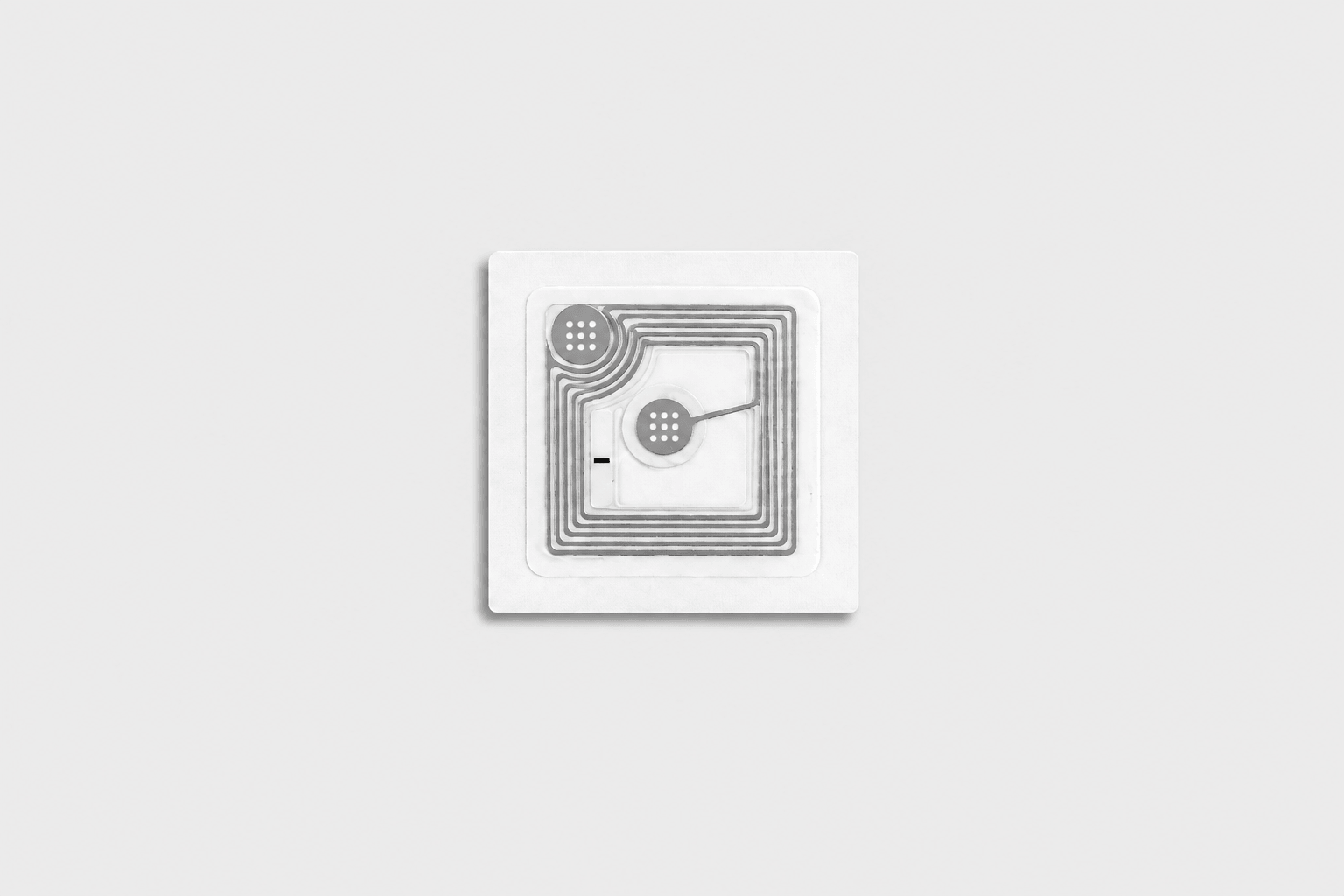 Autocolant NFC pătrat NTAG213 transparent 18x18 mm (10 bucăți)